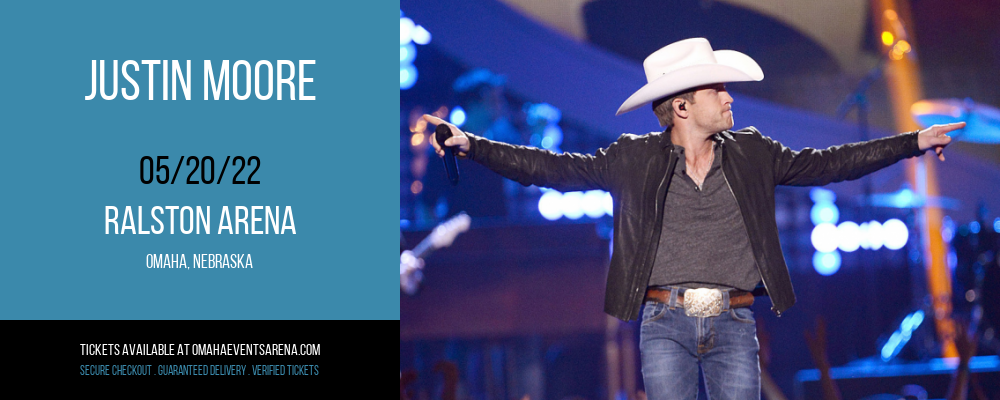 Justin Moore at Ralston Arena tickets Justin Moore at Ralston Arena
