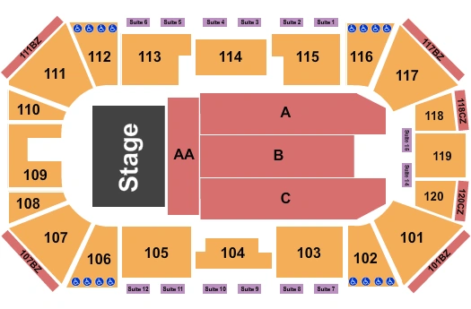 Liberty First Credit Union Arena Seating Chart