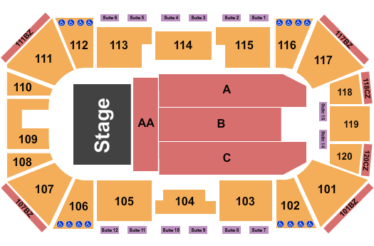 Ralston Arena Seating Chart